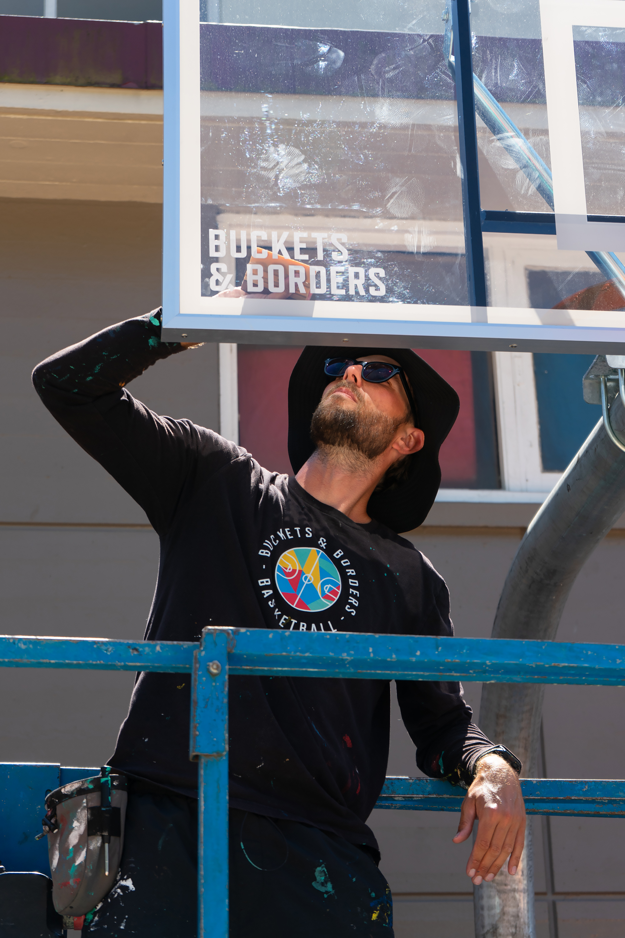 Painting the B&B backboard